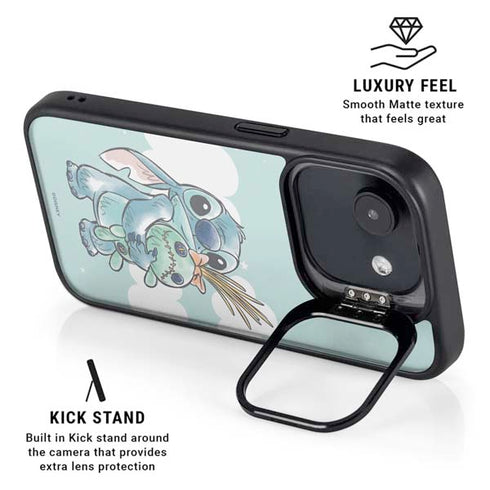 Disney Lilo and Stitch Stitch and Scrump iPhone 16e Kickstand Case