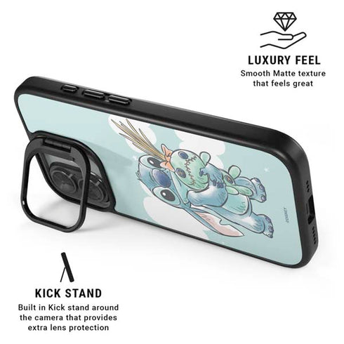 Disney Lilo and Stitch Stitch and Scrump iPhone 17 Kickstand Case