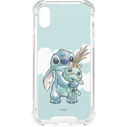 Disney Lilo and Stitch Stitch and Scrump iPhone XS Clear Case