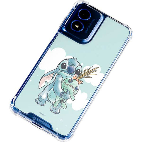 Disney Lilo and Stitch Stitch and Scrump Moto G 5G (2024) Clear Case