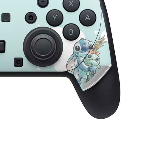 Disney Lilo and Stitch Stitch and Scrump Nintendo Switch 2 (2025) Pro Controller Skin