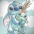 Disney Lilo and Stitch Stitch and Scrump PlayStation 4 Gold Wireless Headset Skin