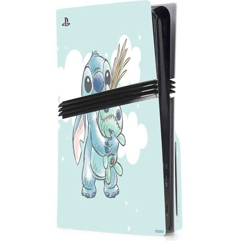 Disney Lilo and Stitch Stitch and Scrump PS5 Pro Disk Console Skin