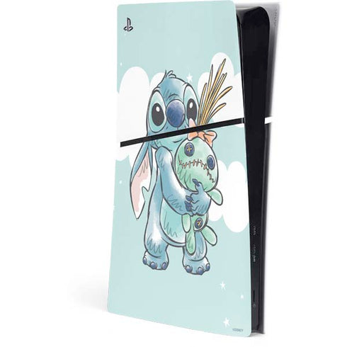 Disney Lilo and Stitch Stitch and Scrump PS5 Slim Digital Edition Console Skin