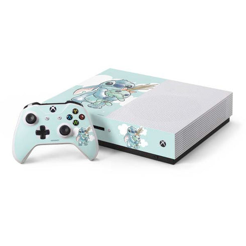 Disney Lilo and Stitch Stitch and Scrump Xbox One S Console and Controller Bundle Skin