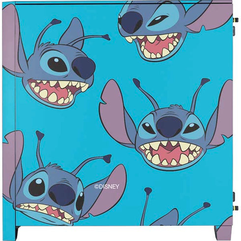 Disney Lilo and Stitch Face Expression Pattern Corsair 4000D Tempered Glass Mid-Tower ATX Case Skin