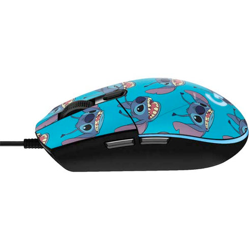 Disney Lilo and Stitch Face Expression Pattern G203 Prodigy RGB Wired Gaming Mouse Skin