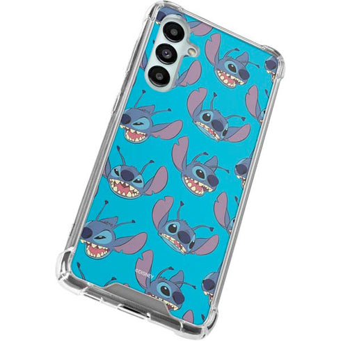 Disney Lilo and Stitch Face Expression Pattern Galaxy A16 5G Clear Case