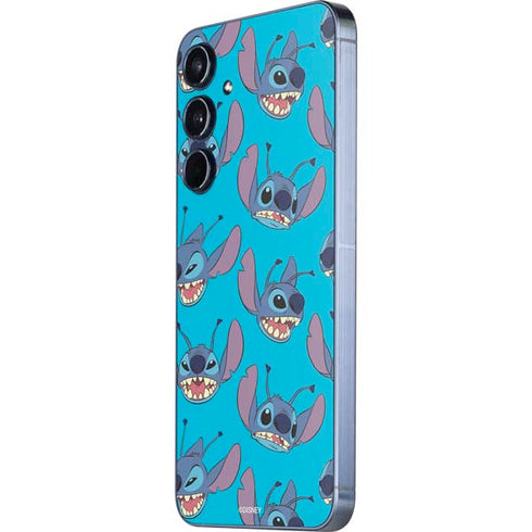 Disney Lilo and Stitch Face Expression Pattern Galaxy A35 5G Skin