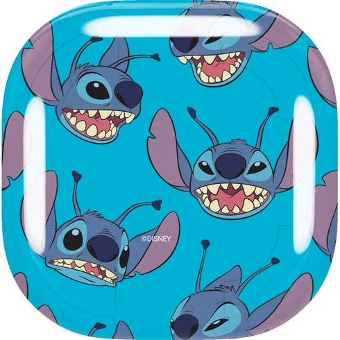 Disney Lilo and Stitch Face Expression Pattern Galaxy Buds Live Skin