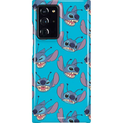 Disney Lilo and Stitch Face Expression Pattern Galaxy Cases