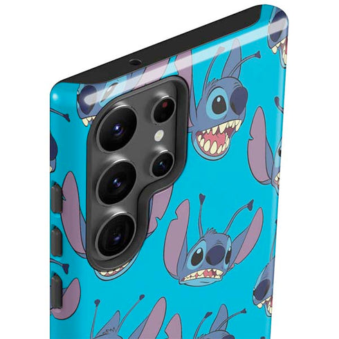 Disney Lilo and Stitch Face Expression Pattern Galaxy S23 Ultra Pro Case