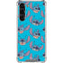 Disney Lilo and Stitch Face Expression Pattern Galaxy S24 FE Clear Case