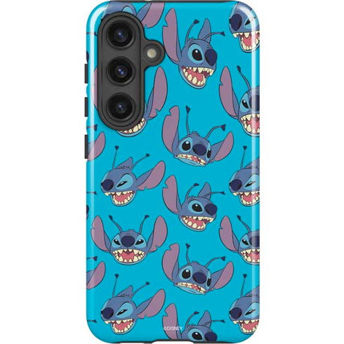 Disney Lilo and Stitch Face Expression Pattern Galaxy S25 Impact Case