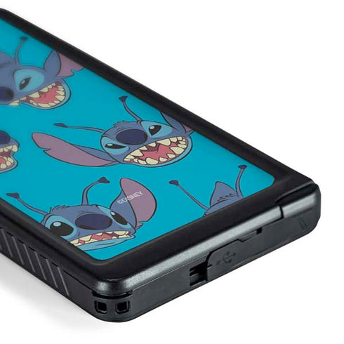 Disney Lilo and Stitch Face Expression Pattern Galaxy S24 Ultra Waterproof Case