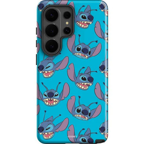 Disney Lilo and Stitch Face Expression Pattern Galaxy S26 Ultra Impact Case