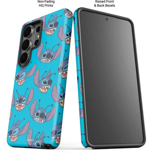 Disney Lilo and Stitch Face Expression Pattern Galaxy S26 Ultra Impact Case