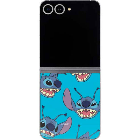 Disney Lilo and Stitch Face Expression Pattern Galaxy Z Flip6 Skin