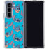Disney Lilo and Stitch Face Expression Pattern Galaxy Z Fold5 5G Clear Case