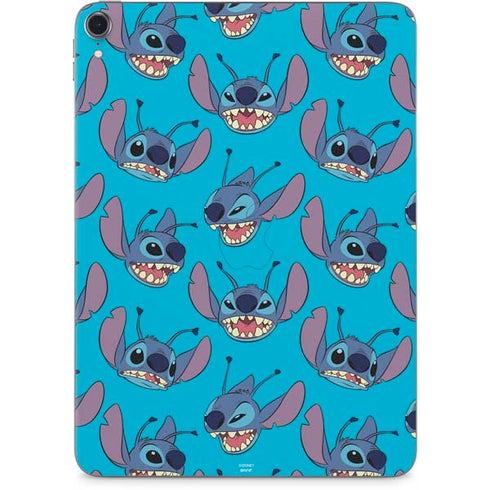 Disney Lilo and Stitch Face Expression Pattern Apple iPad Pro Skin