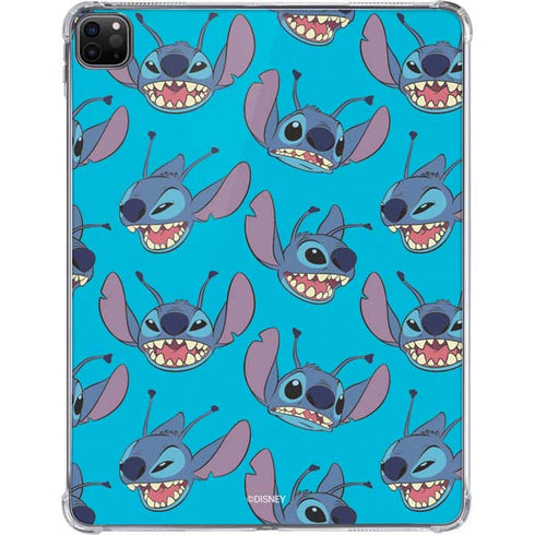 Disney Lilo and Stitch Face Expression Pattern iPad Pro 11in (2024) Clear Case