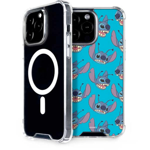 Disney Lilo and Stitch Face Expression Pattern iPhone Cases