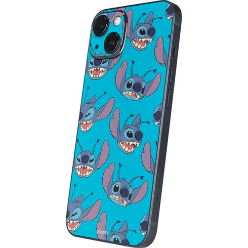 Disney Lilo and Stitch Face Expression Pattern iPhone 15 Skin