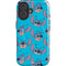 Disney Lilo and Stitch Face Expression Pattern iPhone 16 Plus Magsafe Impact Case