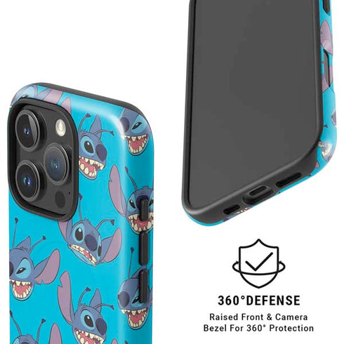 Disney Lilo and Stitch Face Expression Pattern iPhone 16 Pro Magsafe Impact Case