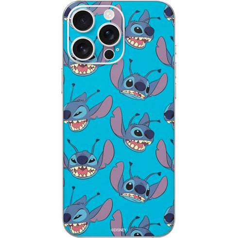 Disney Lilo and Stitch Face Expression Pattern iPhone 16 Pro Max Skin