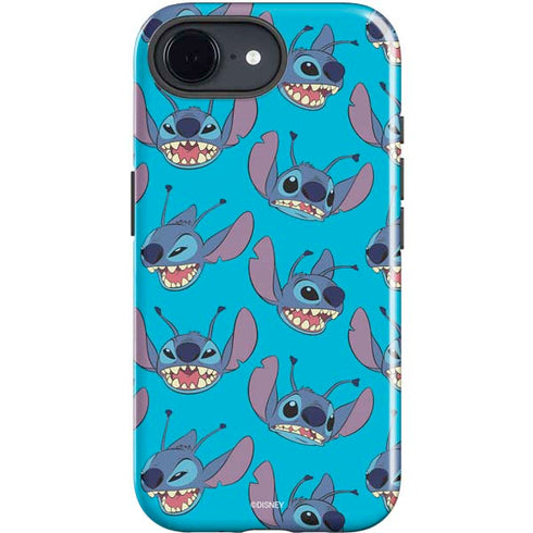 Disney Lilo and Stitch Face Expression Pattern iPhone 16e Impact Case