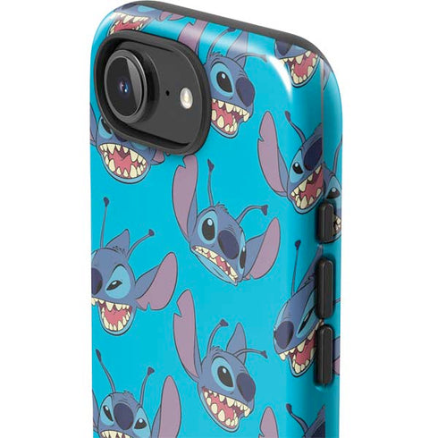 Disney Lilo and Stitch Face Expression Pattern iPhone 16e Impact Case
