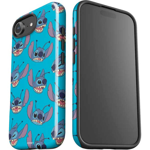 Disney Lilo and Stitch Face Expression Pattern iPhone 16e Impact Case