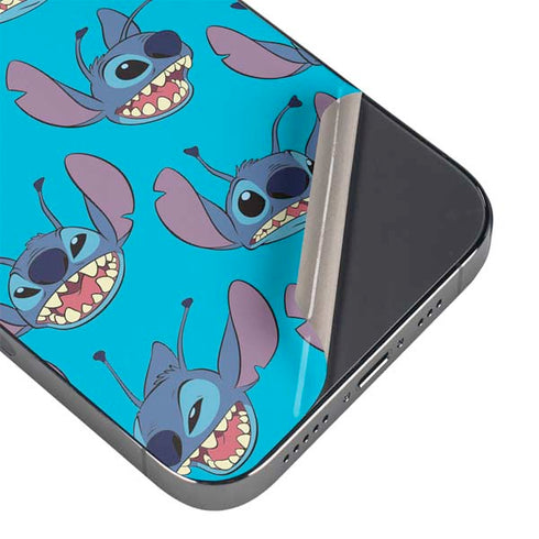 Disney Lilo and Stitch Face Expression Pattern iPhone 16e Skin