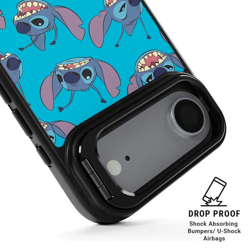 Disney Lilo and Stitch Face Expression Pattern iPhone 17 Air Kickstand Case