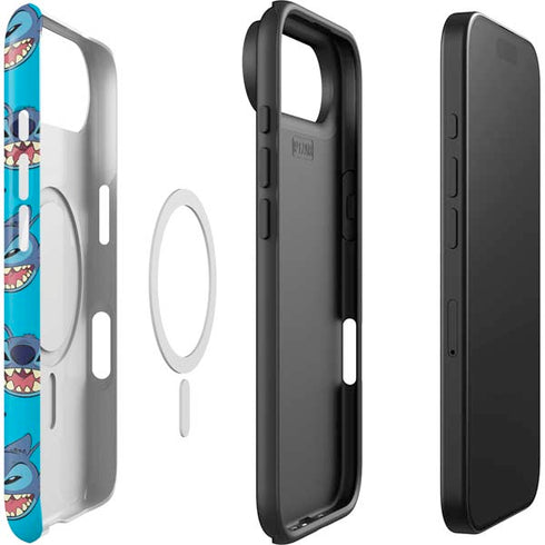 Disney Lilo and Stitch Face Expression Pattern iPhone 17 Air Magsafe Impact Case