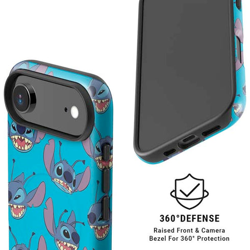Disney Lilo and Stitch Face Expression Pattern iPhone 17 Air Magsafe Impact Case