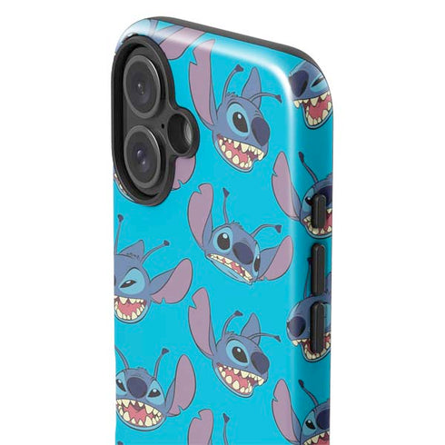 Disney Lilo and Stitch Face Expression Pattern iPhone 17 Impact Case