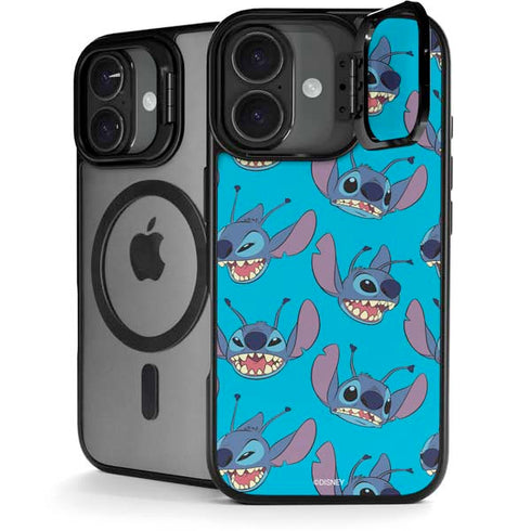 Disney Lilo and Stitch Face Expression Pattern iPhone 17 Kickstand Case
