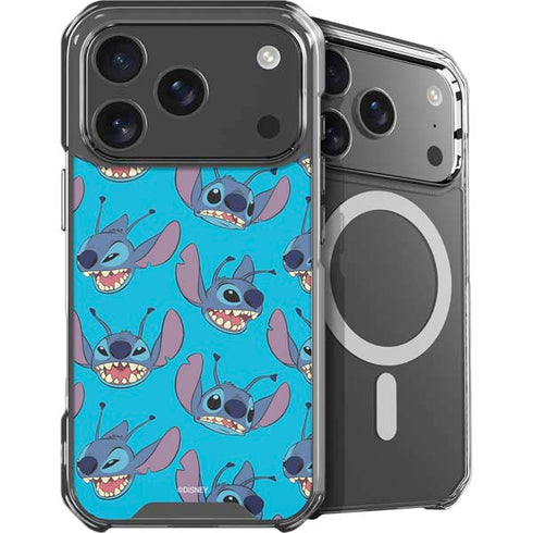 Disney Lilo and Stitch Face Expression Pattern iPhone 18 Pro Max MagSafe Case
