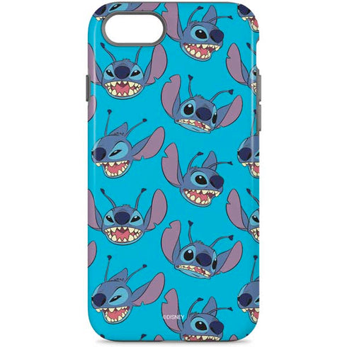 Disney Lilo and Stitch Face Expression Pattern iPhone Cases