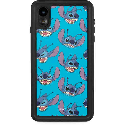 Disney Lilo and Stitch Face Expression Pattern iPhone Cases