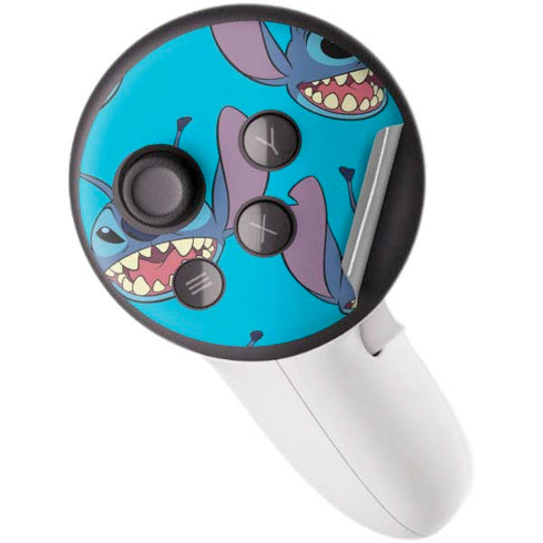 Disney Lilo and Stitch Face Expression Pattern Meta Quest 3S Skin