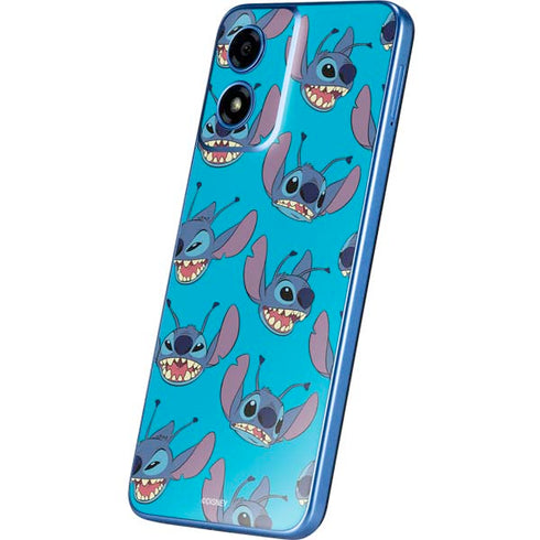 Disney Lilo and Stitch Face Expression Pattern Moto G Play 4G (2024) Skin