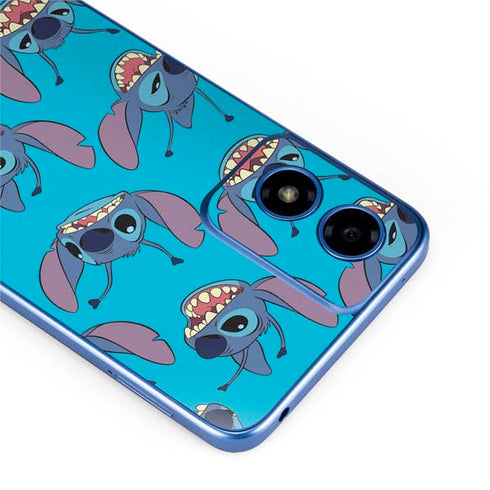 Disney Lilo and Stitch Face Expression Pattern Moto G Play 4G (2024) Skin