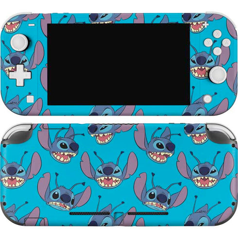 Disney Lilo and Stitch Face Expression Pattern Nintendo Skins