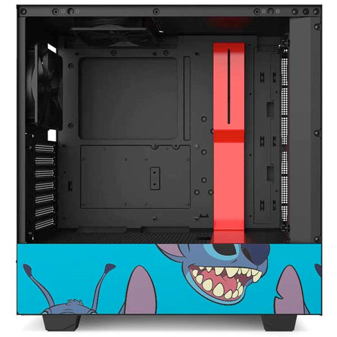 Disney Lilo and Stitch Face Expression Pattern NZXT H510 Compact ATX Mid-Tower Case Skin
