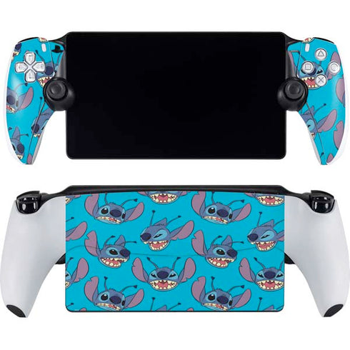 Disney Lilo and Stitch Face Expression Pattern PlayStation Portal Remote Player Skin