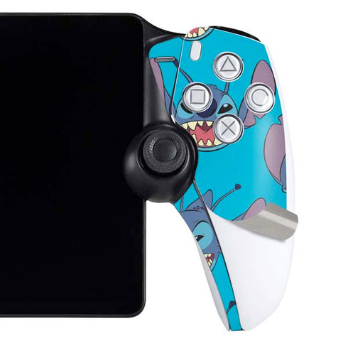 Disney Lilo and Stitch Face Expression Pattern PlayStation Portal Remote Player Skin