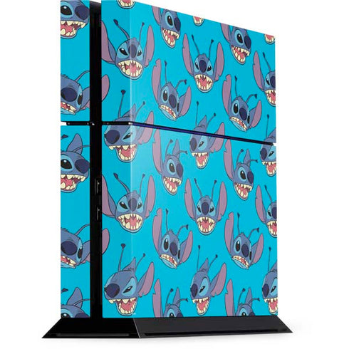 Disney Lilo and Stitch Face Expression Pattern PlayStation PS4 Skins